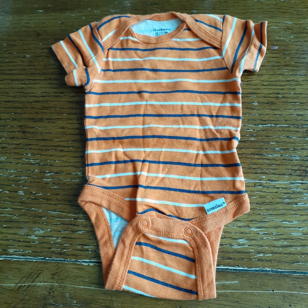 Gerber orange bodysuit